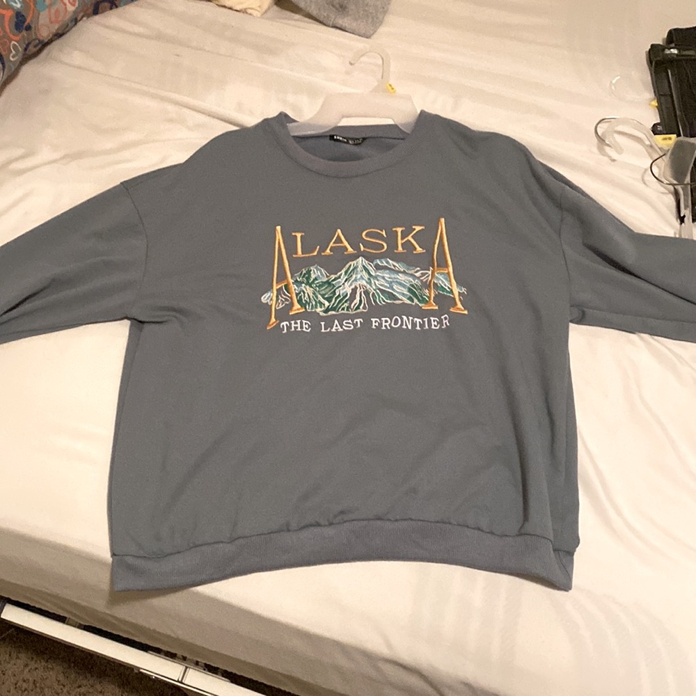 light blue medium sweater